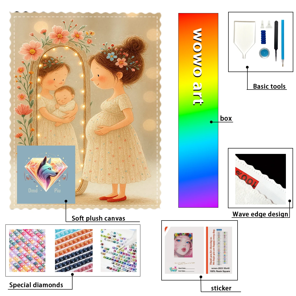 

【Piu Diamond Art】Nueva vida 100% смола FD+ab+cr Набор для алмазной штамповки Идеальный шедевр стоит купить