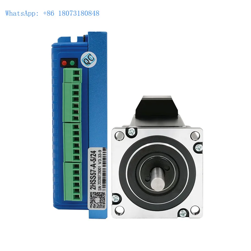 57J1880EC-1000-LS+2HSS57 nema 23 for engraving machine kit hybrid stepper servo motor and driver