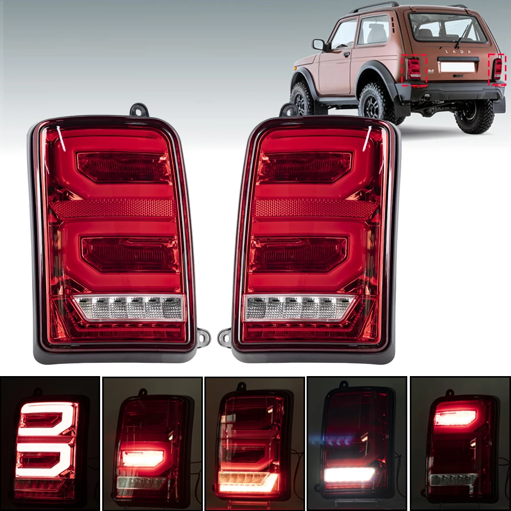 Światło tylne LED dla LADA NIVA 4x4 2121 miejskie cofania światło hamowania reflektory reflektory dzienne DRL światła do jazdy