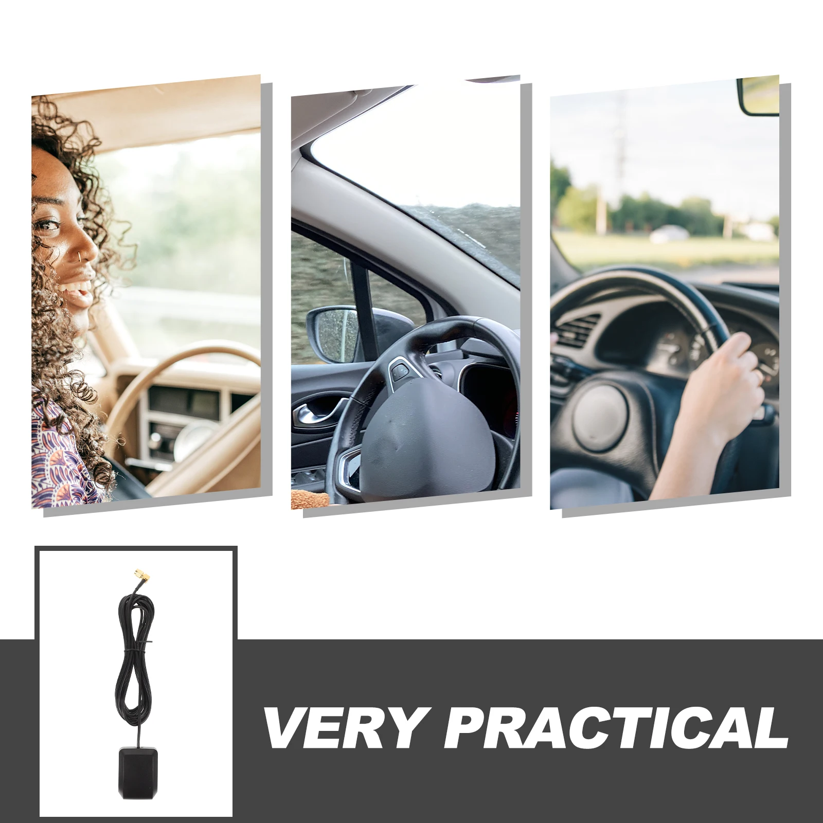 

High-Gain Positioning Antenna Sma Male Connector Noise-Free Signal Navigation System Dvr Recorder Dash Cam Stereo Gps