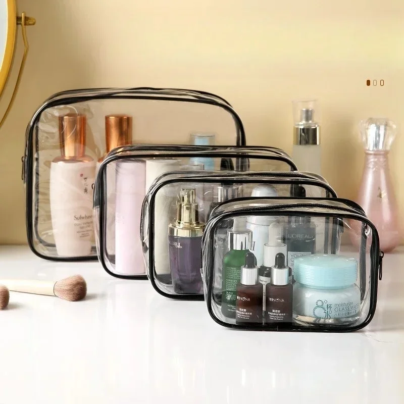 Multi-Functional Clear PVC Travel Cosmetic Bag Large Capacity Portable Waterproof Women’s Transparent Toiletry Storage Bag view 6
