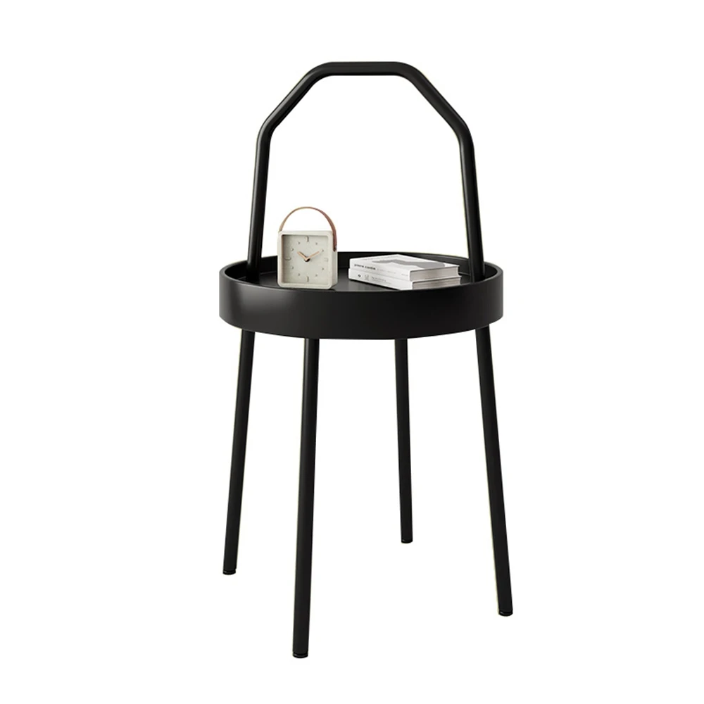 %*Modern Creative Marble Rock Plate Coffee Table Light Luxury Small Apartment Side Table Simple Metal Sofa Corner Table