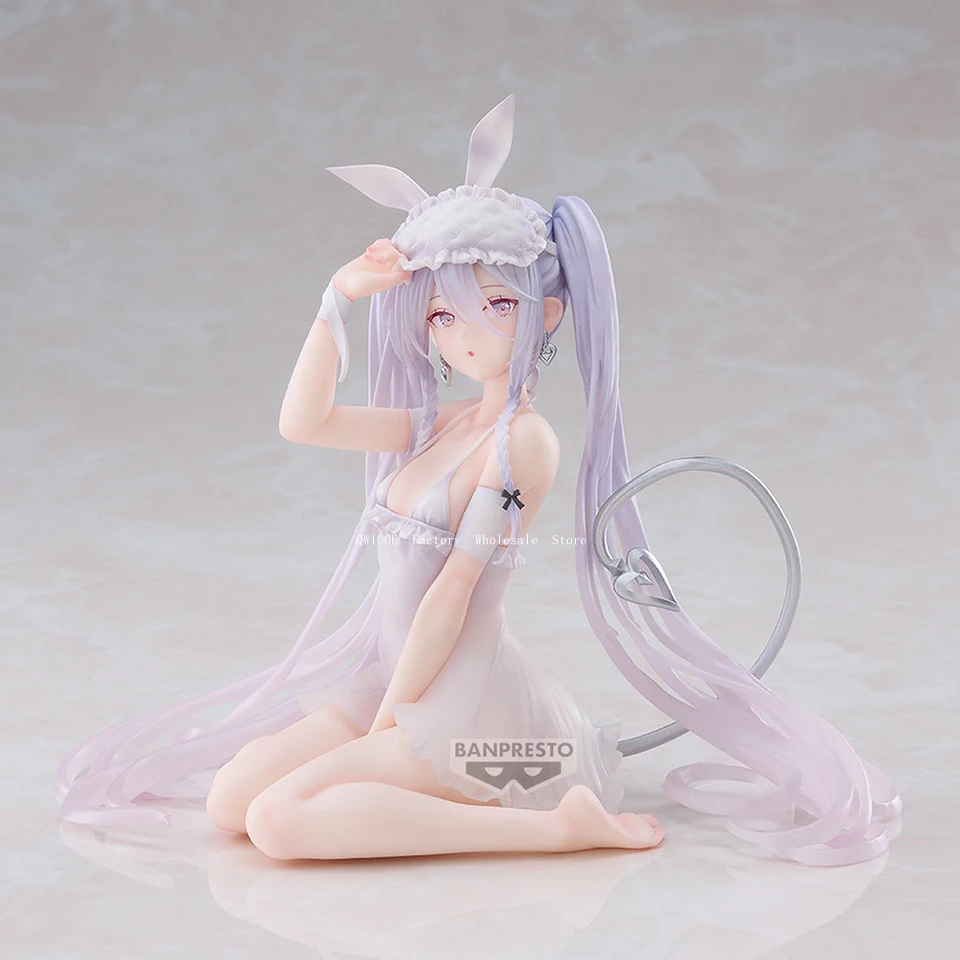 الأصلي حقيقية Banpresto RURUDO 13 سنتيمتر عشية نعسان الأرنب فتاة أنيمي الشكل لعب للطفل QWIOOE Droppshiping 2025