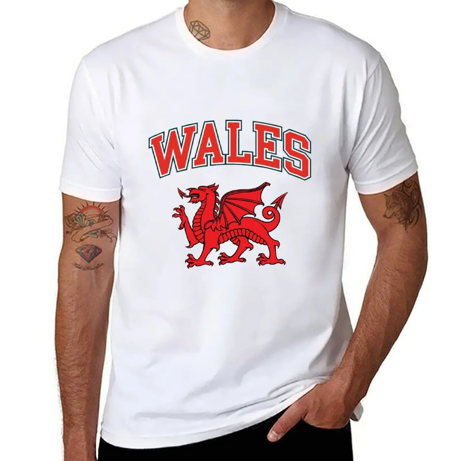 

Wales T-Shirt t shirt man plain anime tshirt T-Shirt