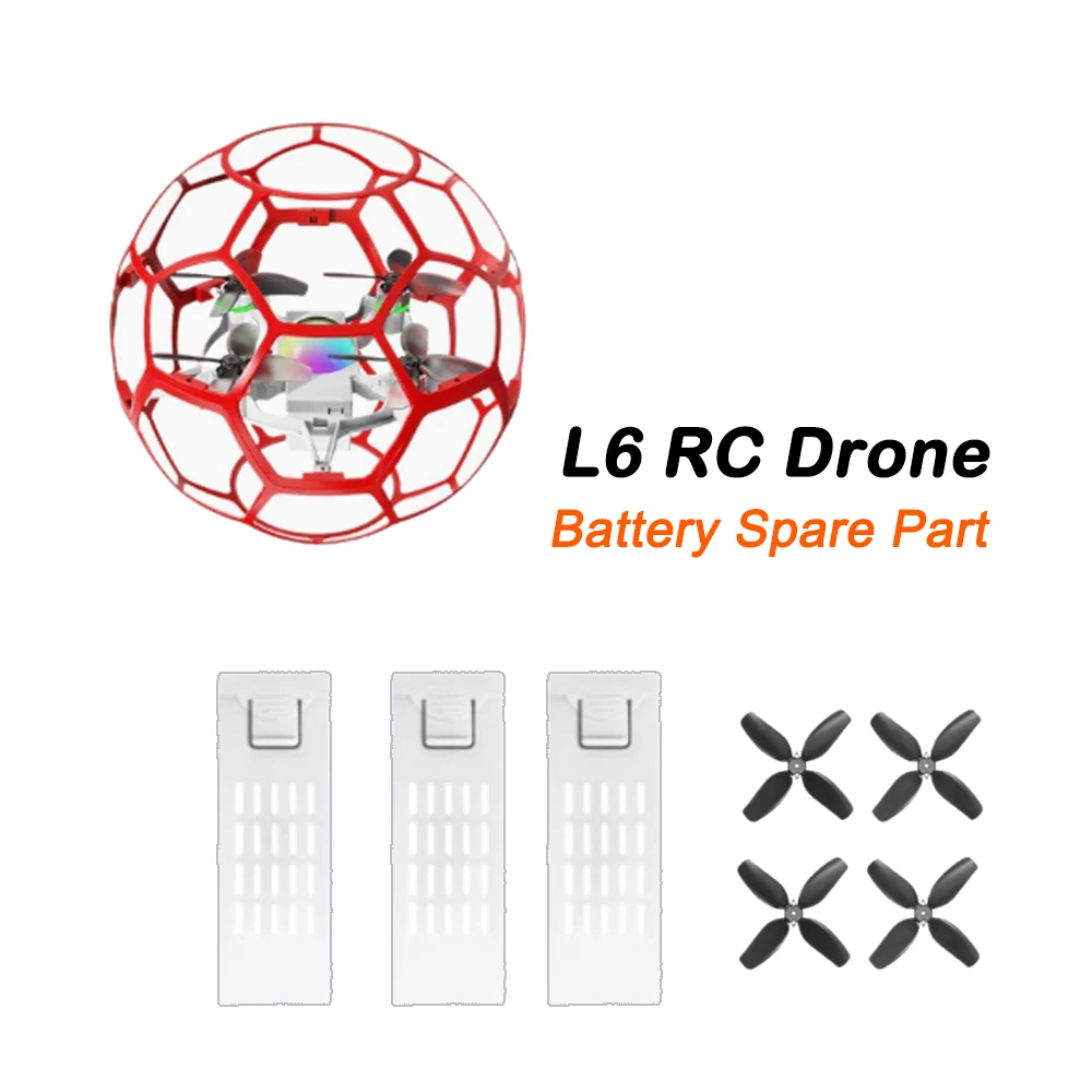 LYZRC L6 Football Brushless Drone Original Spare Part L6 Battery / Propeller Blade Maple Leaf Part Accessory