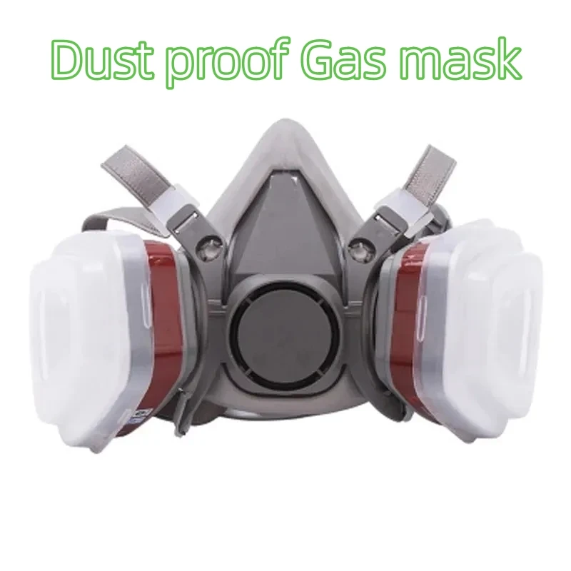 6200 Reusable Half Face Mask Allergy Resistant Rubber Overhead Closure for Paint Dust Formaldehyde Polishing Spray & Chemical Sa