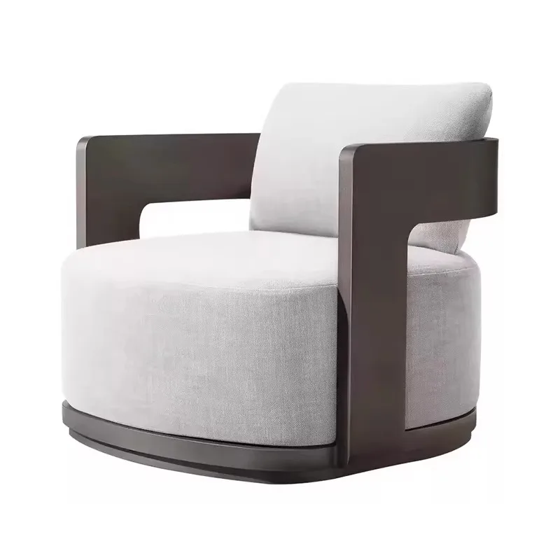 Outdoor sofa exit aluminum alloy courtyard villa hotel, outdoor solid wood rain and sun protection garden terrace furniture