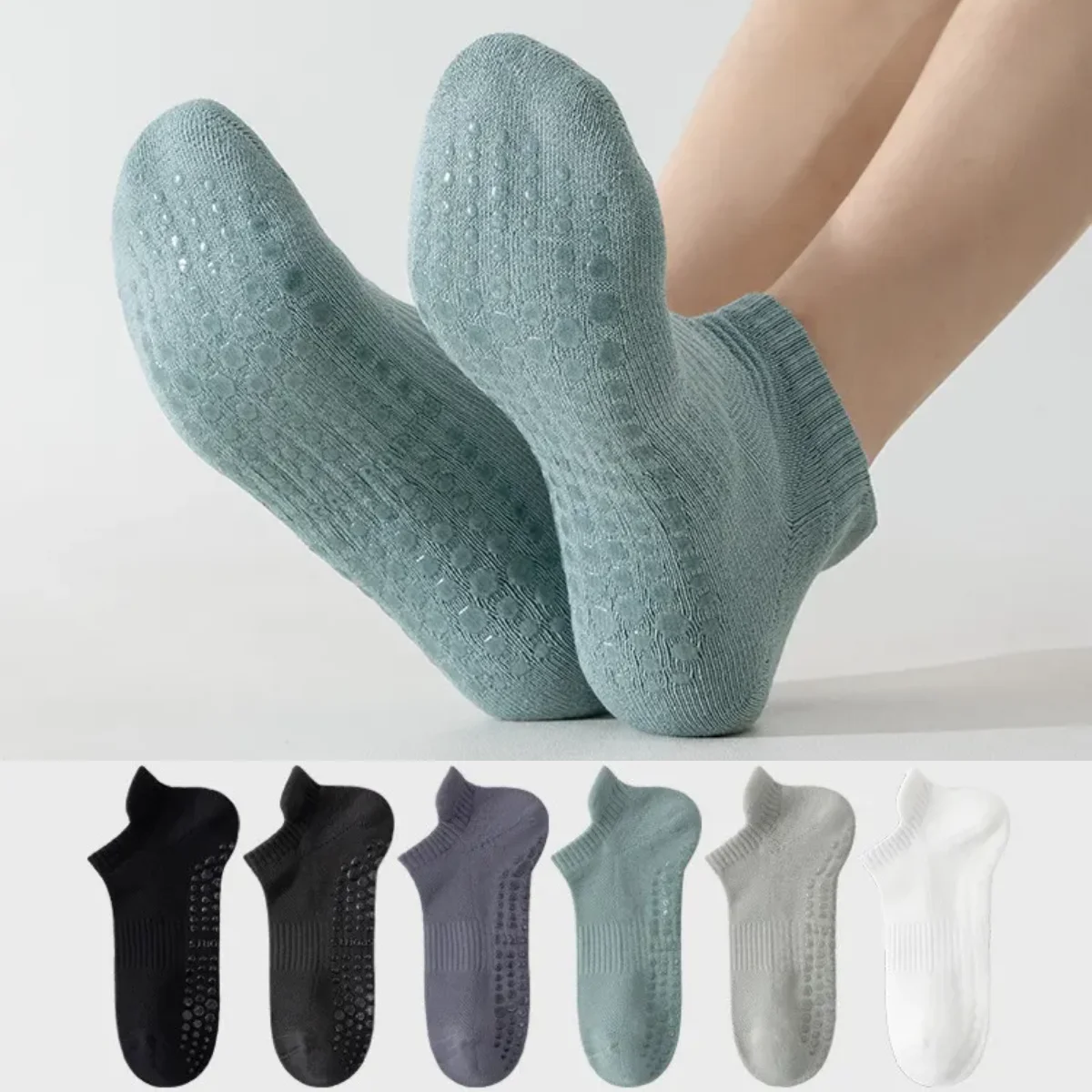 

Мужские носки для йоги, профессиональные силиконовые нескользящие носки для пилатеса, повседневные хлопковые дышащие напольные спортивные носки для тренировок в помещении и танцев