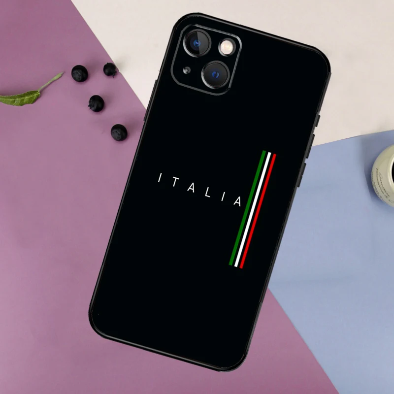 Italien Flagge Vintage italienische Soft Phone Hülle für iPhone 16 15 14 13 12 11 Pro max xs x xr 7 8 plus 13 12 Mini Rückseite