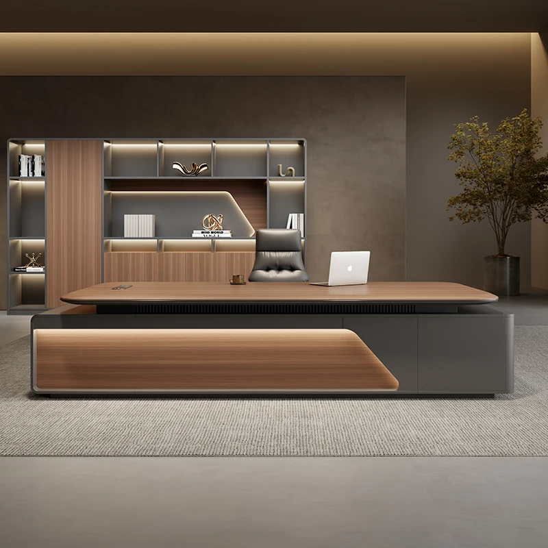 Modern Executive OfficeDesk Furniture Computer Desk L Shape ComputerDesk With Storage Office Desks Home Office Writing Desk