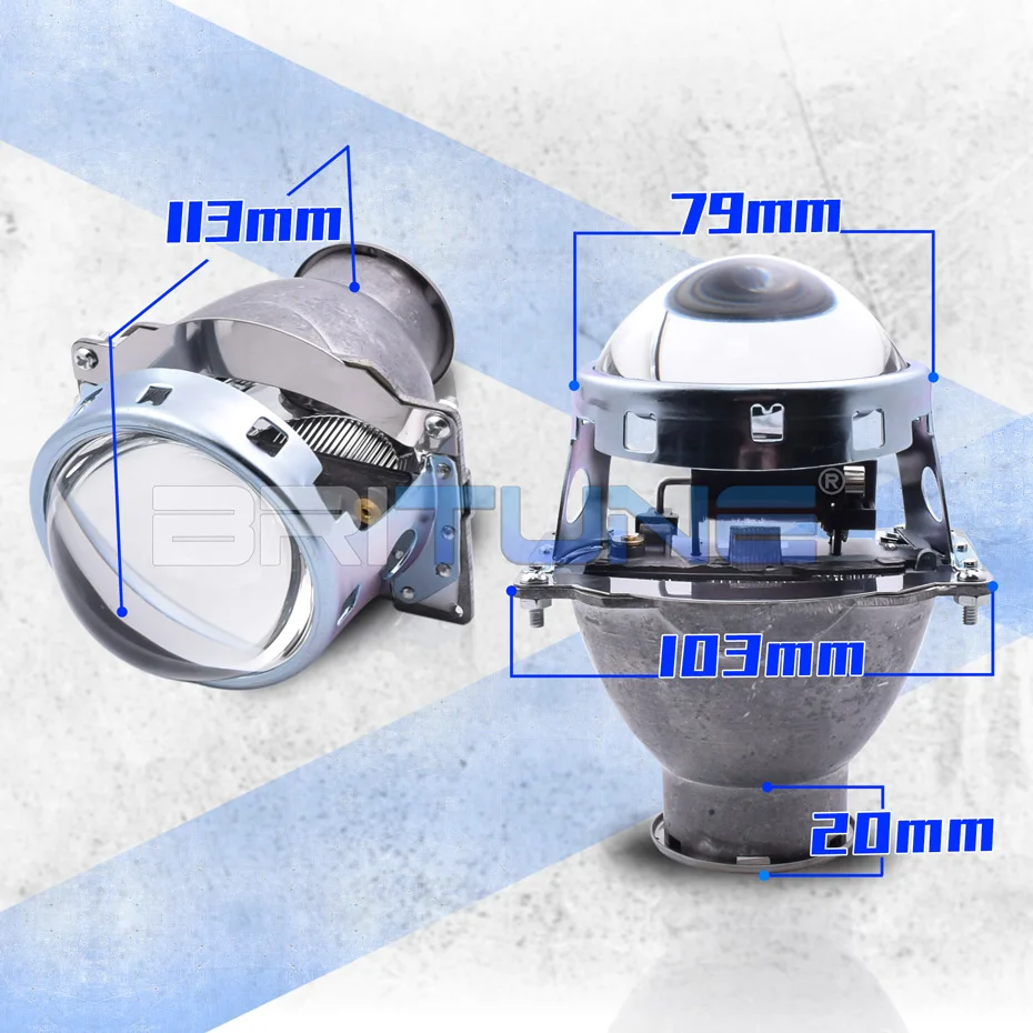Car H7 Headligts Projector Lens 3.0 inch Q5 H7 D2S D2H LED Halogen