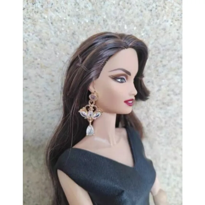 

Need 15 days process time New Handmade Toy earrings Crystal diamond accessories for your 1/6 scale BB FR FR2 dolls BBMOD13