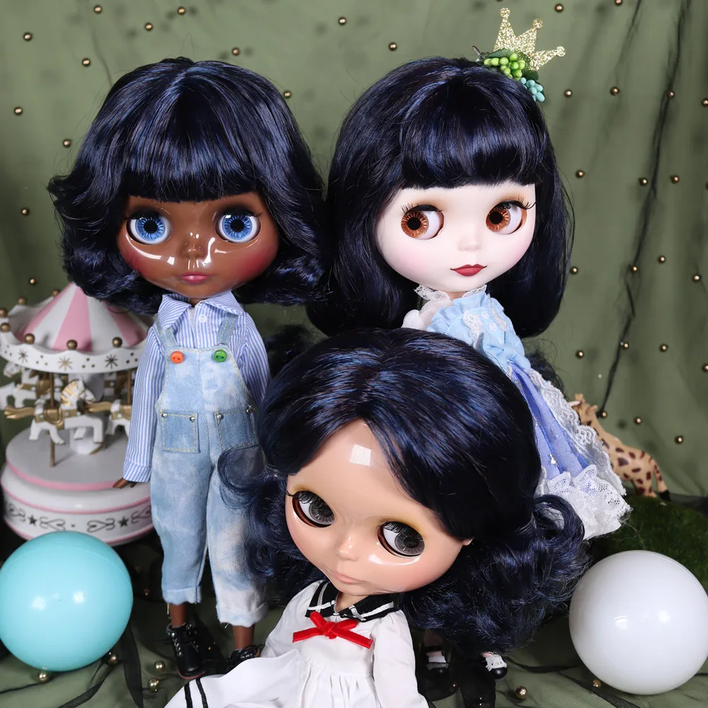 سلسلة دمى ICY DBS Blyth BL6221/9219 مزيج أزرق شعر أرجواني جسم مشترك Neo /6 BJD ob24 أنيمي