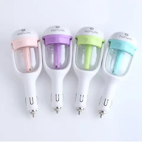 자동차 가습기 Nanum 자동차 미니 아로마 테라피 스프레이 분무기 공기 청정기 USB 자동차 선물