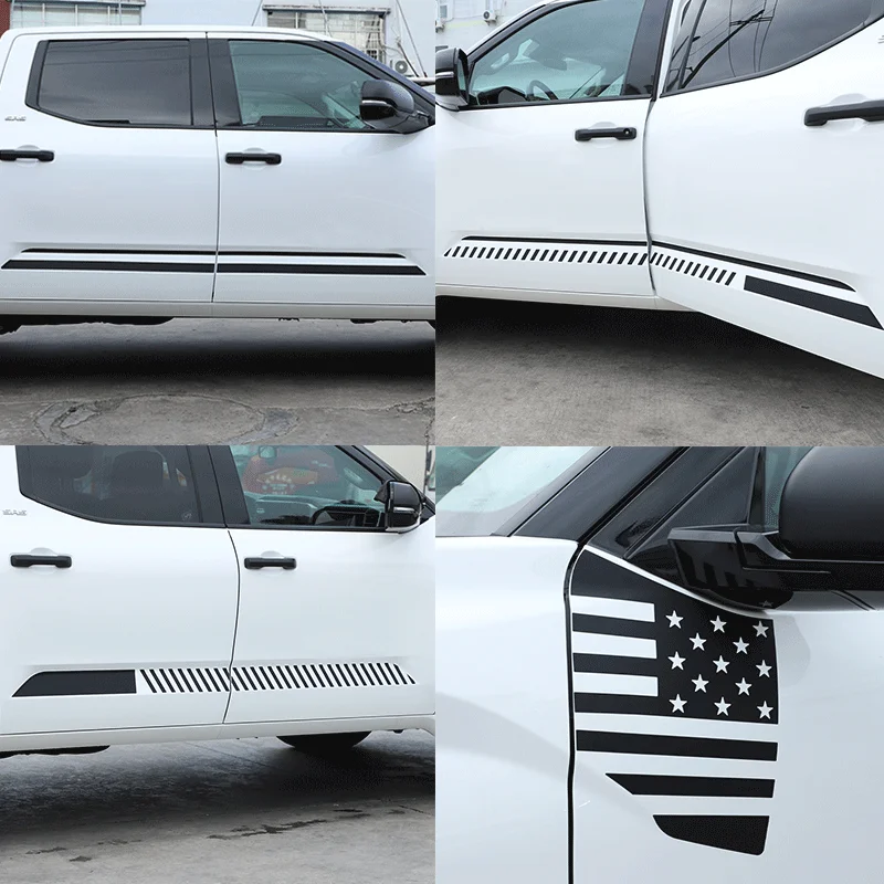 

For 2022-2023 Toyota Tundra PVC Black Car Styling Body Trim Car Decal Stickers Car Exterior Protection Accessories