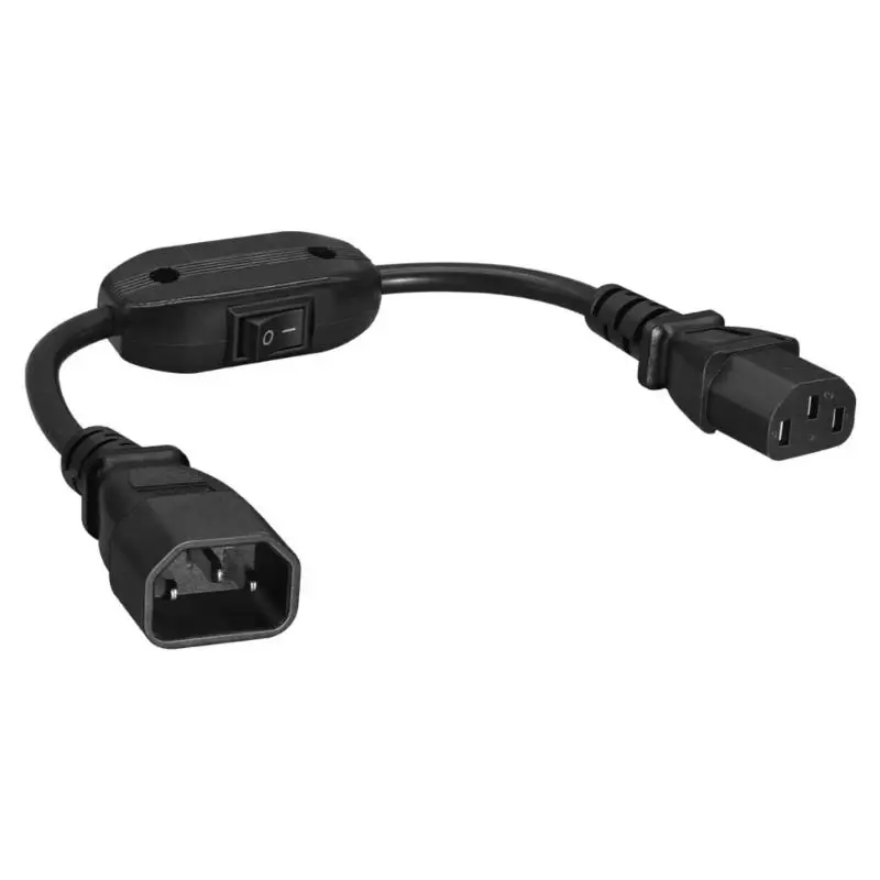R53C C14 to C13 Power Extension Cable with Switches Power Supplies for Computer Printer
