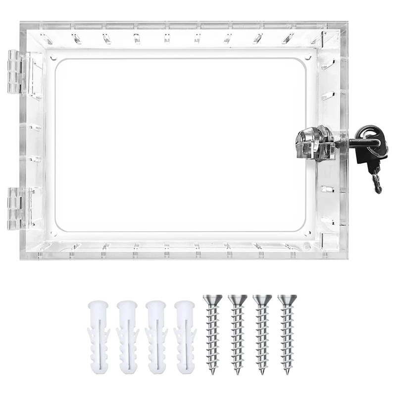 Universal Thermostat Lock Box With Key Clear Thermostat Guard For Thermostat On Wall.5 Inch Hx4.72 Inch Wx1.65 Inch D