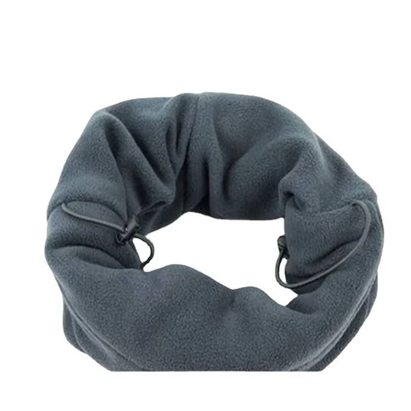 Versatile Solid Color Winter Hat Thick and Warm Mask Cycling Outdoor Windproof Balaclava Hat Adjusable Multiple Wearing Methods