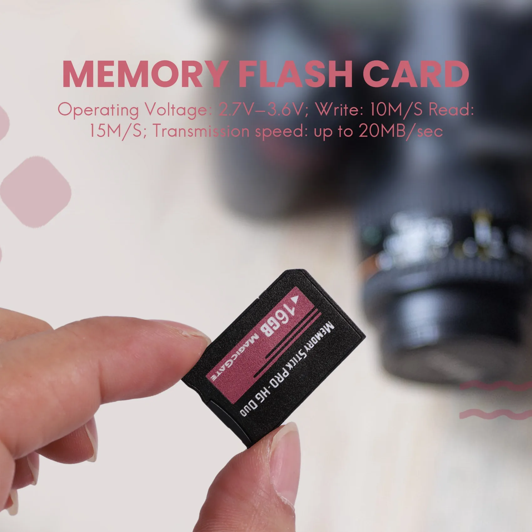 Tarjeta de memoria Flash MS Pro Duo HX para cámara Sony PSP Cybershot, 16GB