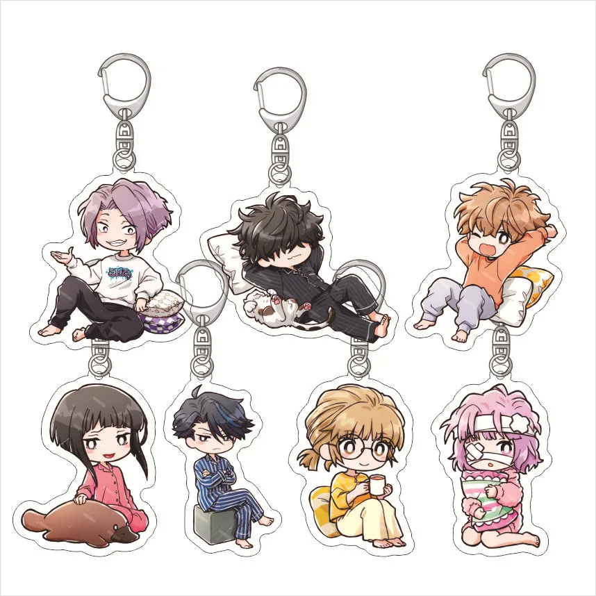 

Kamonohashi Ron No Kindan Suiri Acrylic Keychain Lovely Bag Charms Pendant Fan Fun Key Chain Cute Llavero Friend Kingring Gift