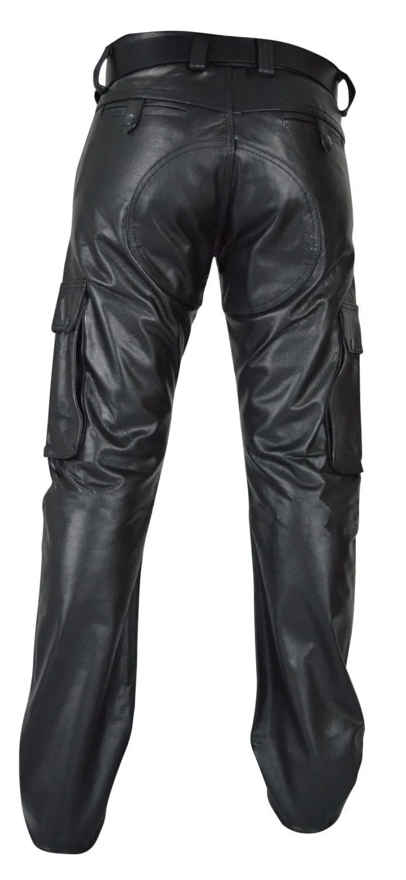 Pantalones impermeables de cuero sintético mate para hombre, pantalones tácticos militares de PU negro para exteriores, senderismo