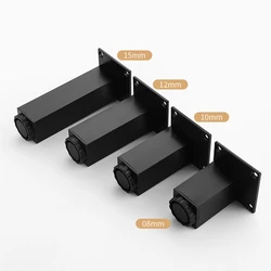 1Pcs 6-30cm Aluminum Alloy TV Cabinet Foot Bathroom Cabinet Foot Support Leg Square Adjustable Sofa Foot Furniture with Screws