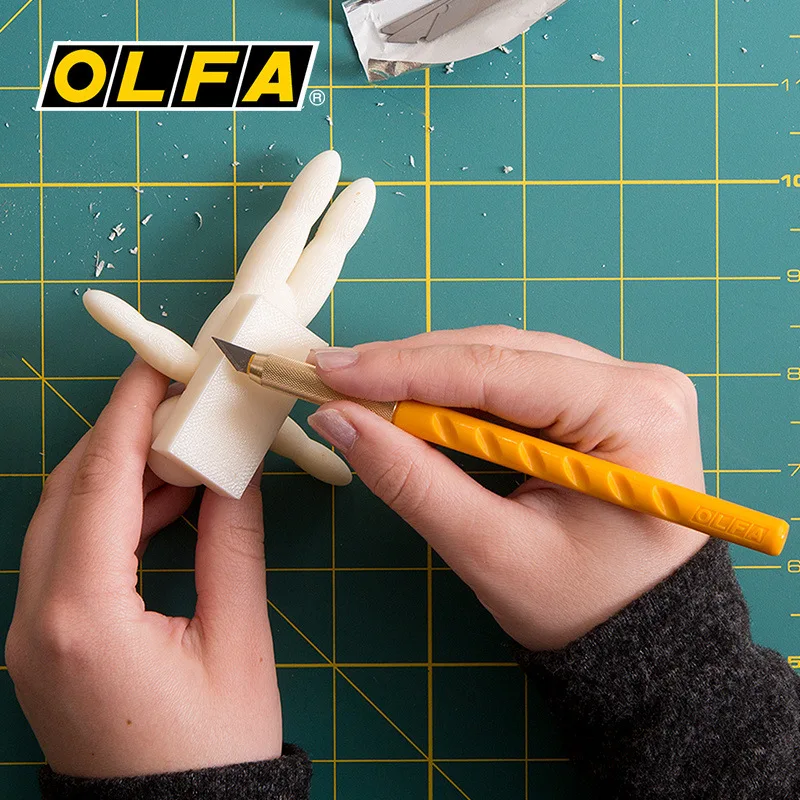 Japan OLFA AK-1 LTD-09 Professional Engraving Art Pen Knife Suitable for DIY Wood Engraving Rubber Stamp Food Engraving Paper Carving Handmade Mold Precision Engraving Knife Multifunctional Engraving Knife