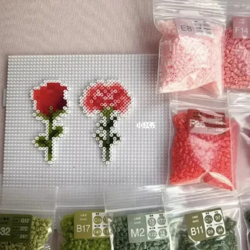 3000pcs 2.6mm Hama Perler Fuse Beads, High Quality Puzzle Beads Refill Pack, Safe DIY Craft Materials Colorful Handmade Beads