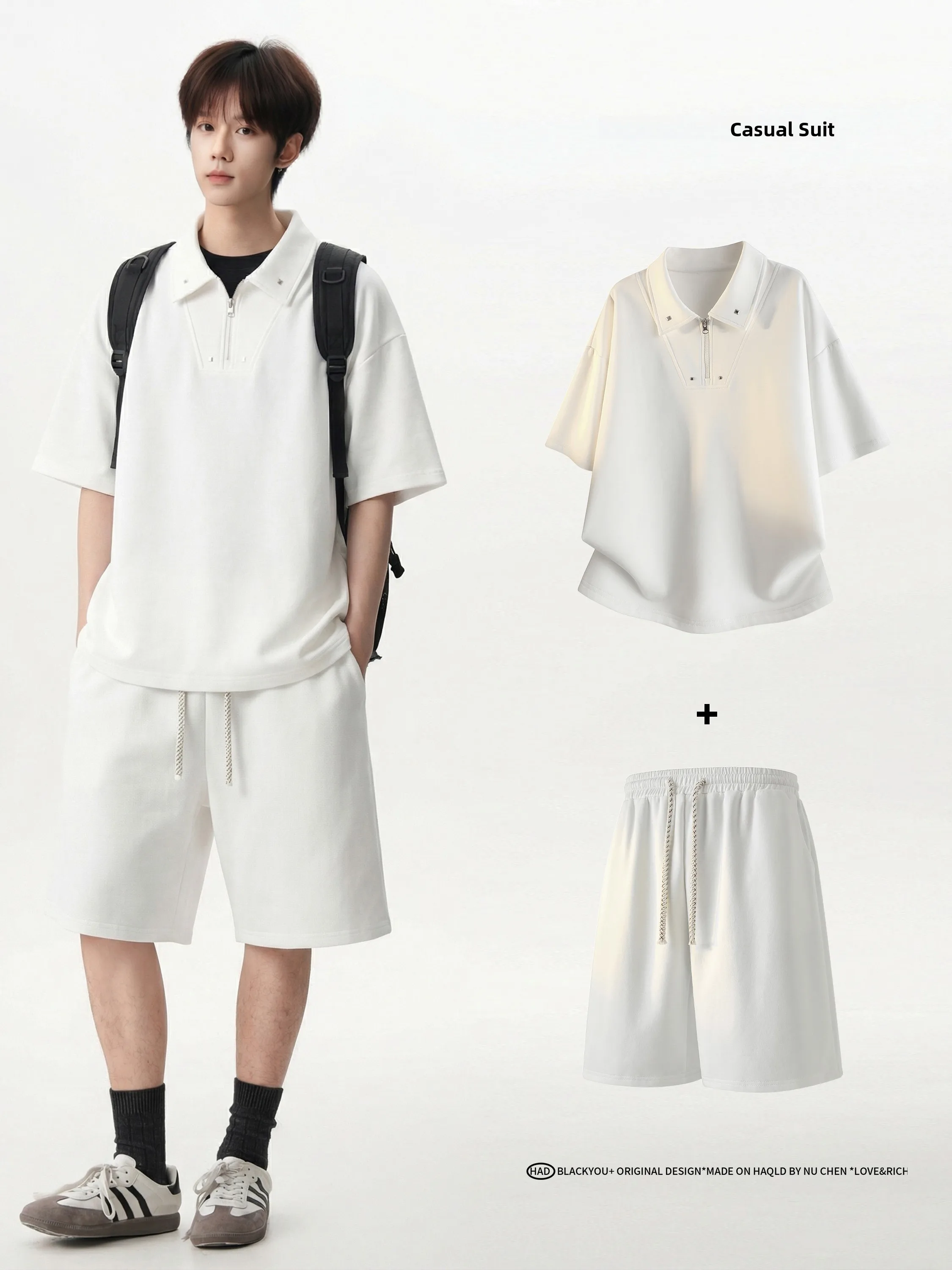 

American Sle Men's Sportswear ort Sve orts Set Casual Cool Summer Outfit Cotton Polyester Blend Fabric irt