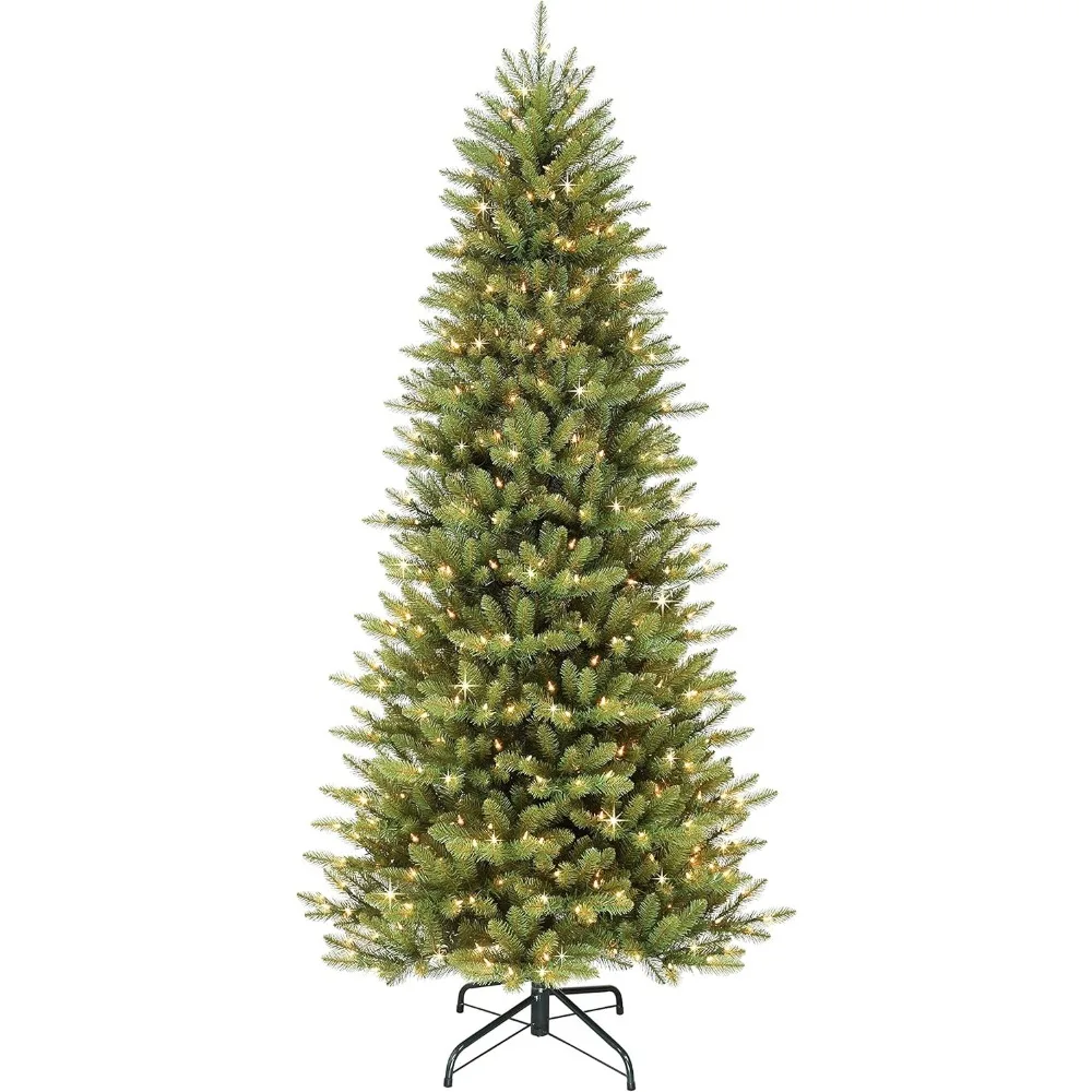 7.5 Foot Pre-Lit Slim Fraser Fir Artificial Christmas Tree with 500 Clear UL Listed Lights