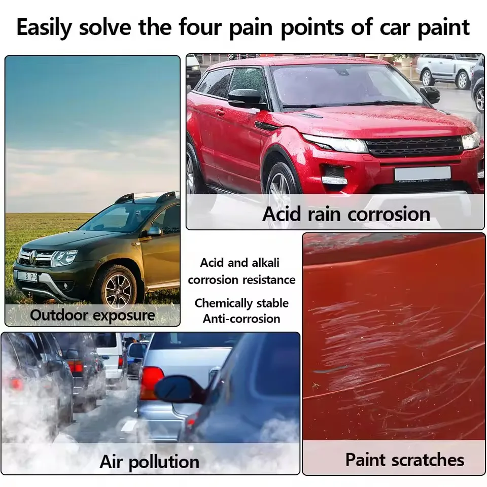 500ML Auto 9H Ceramic Coating Nano Glass Plated Crystal Liquid Hydrophobic Coating Waterproof Polishing Agent Paint 9H Hardness image 5