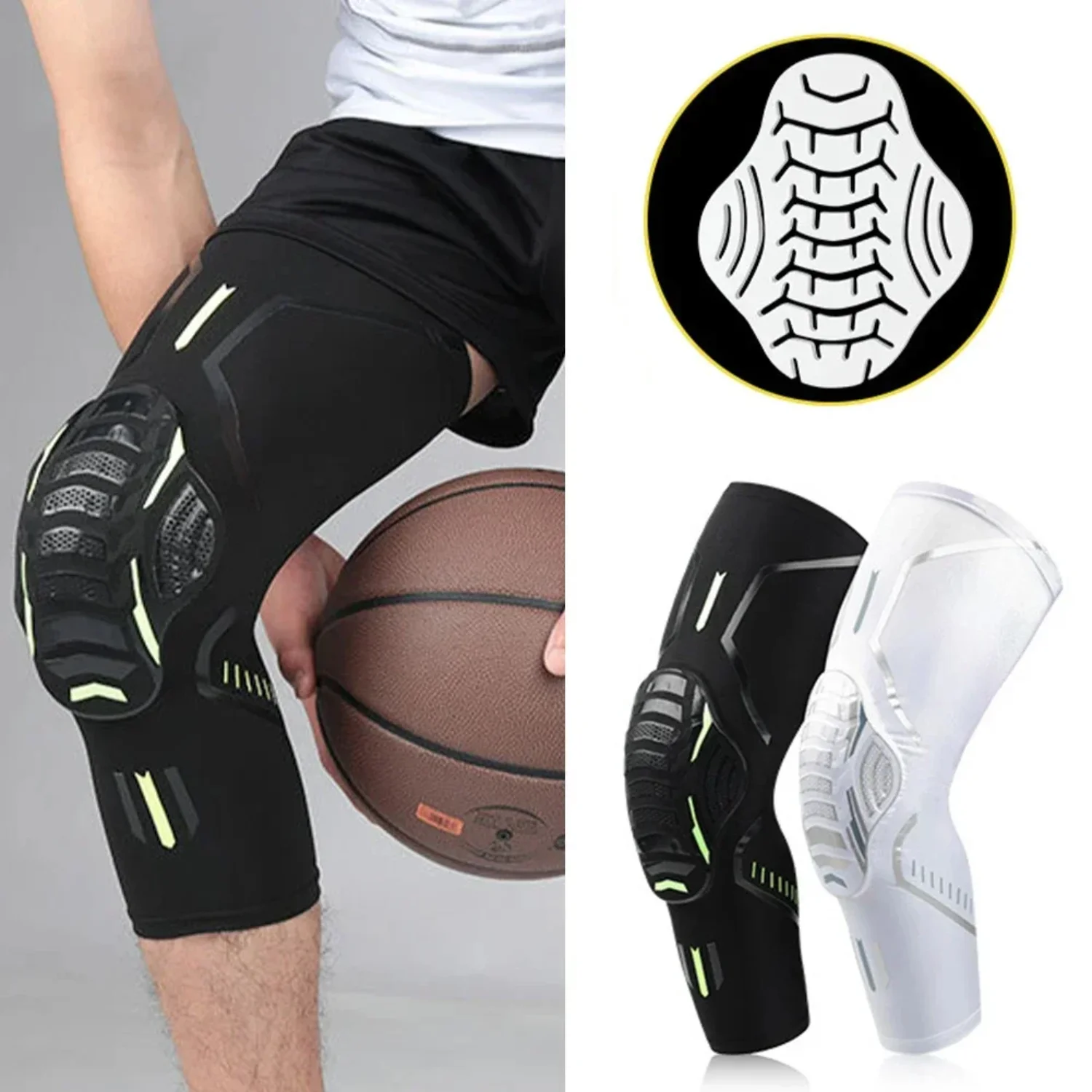 

1PC Sports Knee Brace Compression Knee Support Shockproof Knee Pads Running basketball Arthritis Joint Pain Relief Knee Sleeve