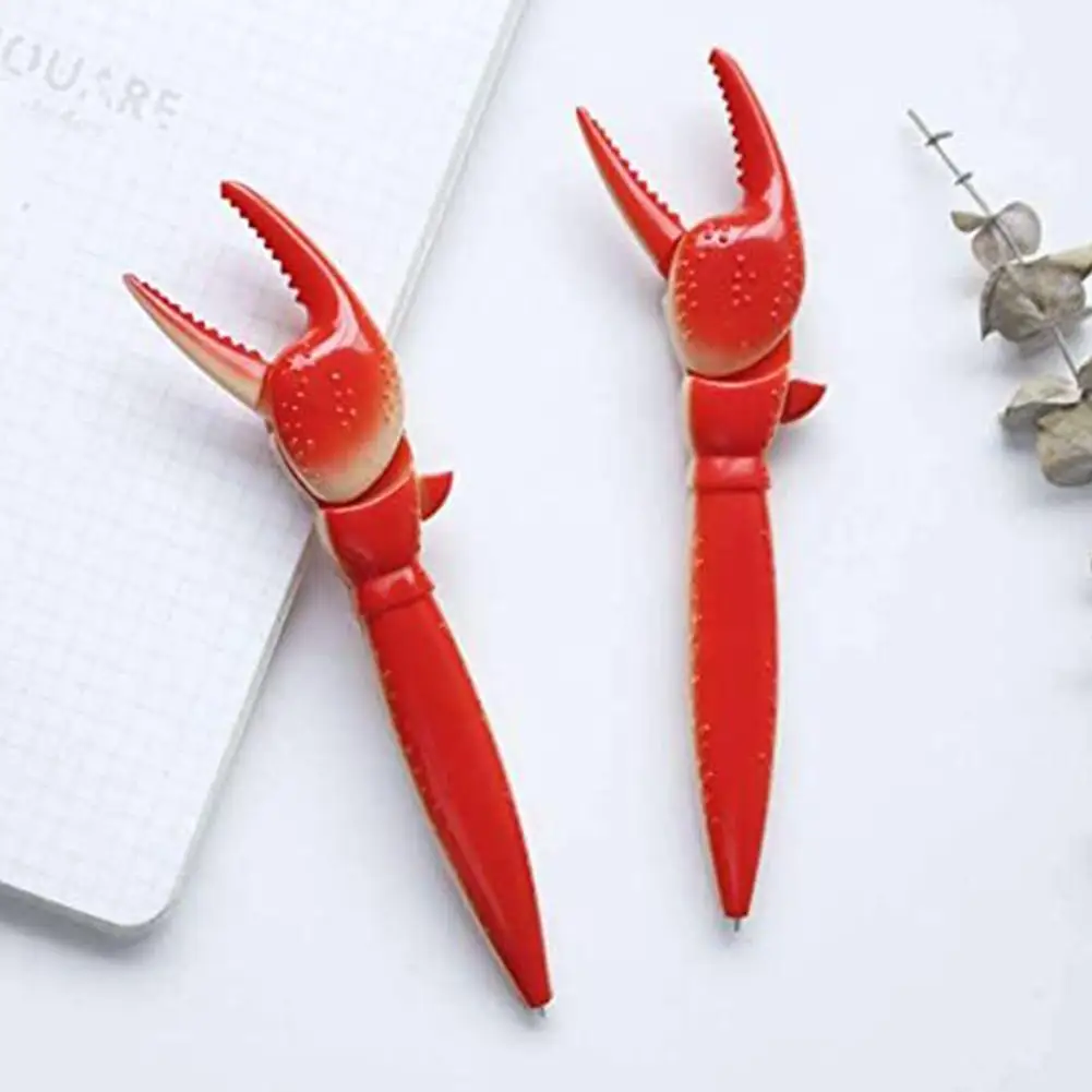 Creative Crab Claw Pens Lobster Claw Pens Pressing Ballpoint Pen Simulation Marine Creature Student Stationery For School Kids