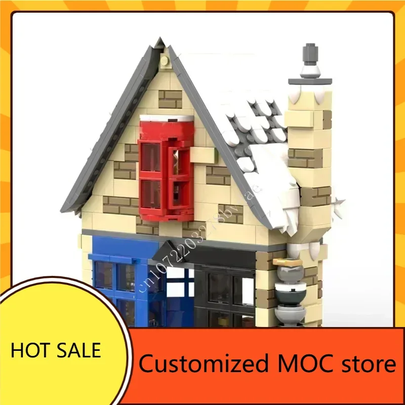 429 قطعة لغز Wiseacre وCredwen's و Dominic Maestro's MOC StreetView CityArchitecture Creative DIYAssembly للأطفال في عيد الميلاد