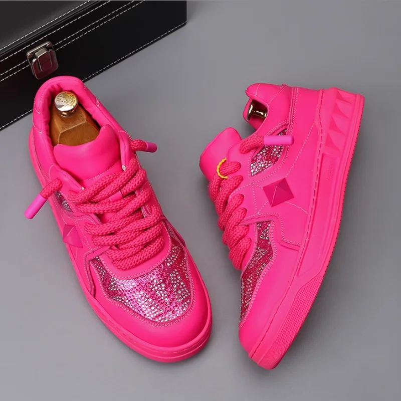 

Mens Designer white banquet prom dress printing rivet shoe flat platform sneaker casual Boot zapatos hombre b10