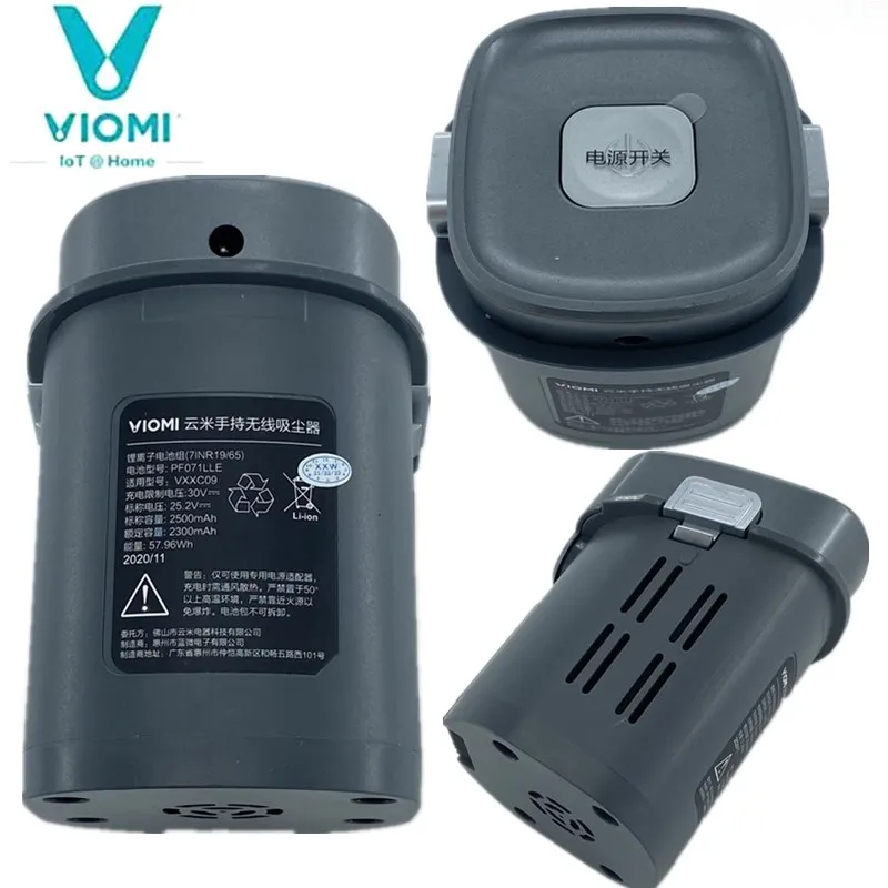 

Viomi A9 vxxc09 HC-1803B vacuum cleaner battery pf071lle pack 2500mah capacity