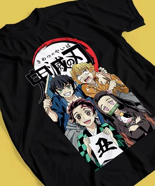 Japanese Anime Demon Slayer Printed T-shirt Men's and Women's T-shirt Men's Top Sports T-shirt 2026 Summer New Tee