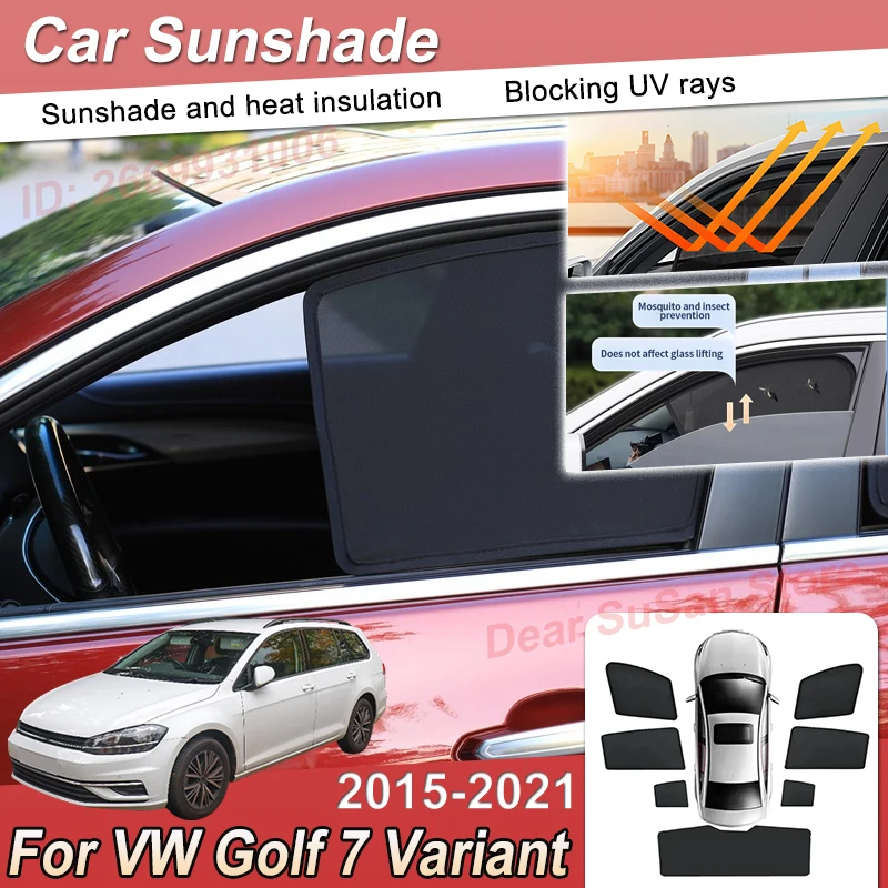 

For Volkswagen VW Golf 7 Mk7 Variant Accessories 2015~2021 Car Sunshades Sunscreens Window Windshield Sun Shade Visor Auto Parts