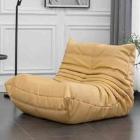 Comfy Bean Bag Chair for Adult Lazy Floor Sofa Armless Soft Foam Sofa Lounge Fireside Chair for Living Room Bedroom Accent Chair