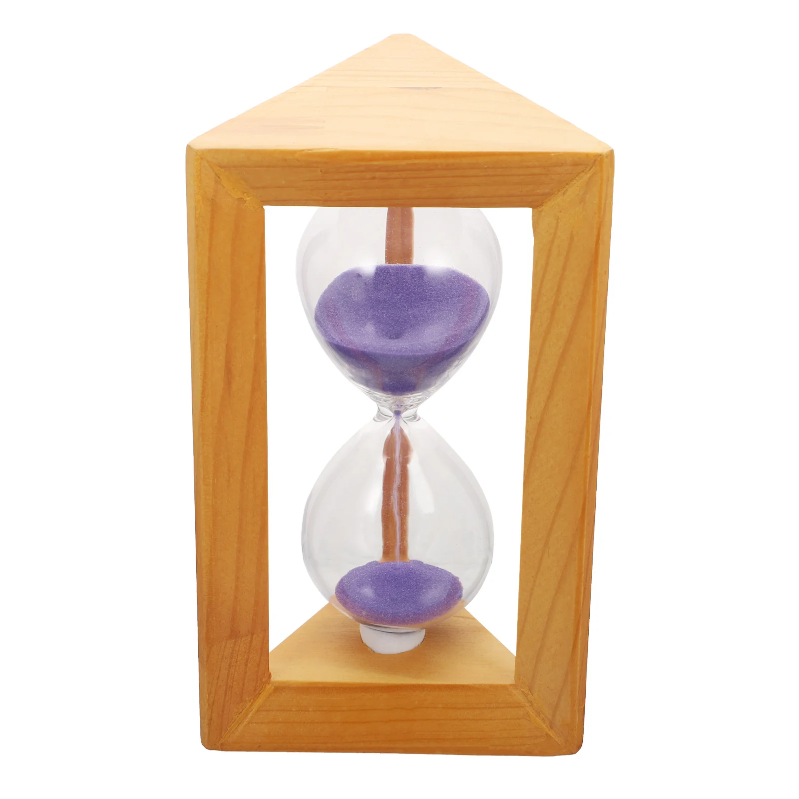 

1pc Hourglass Timer Decorative Sand Clock Desk Tool Wooden Glass Adornment Home Office Supplies Elegant Room Accessories Vintage