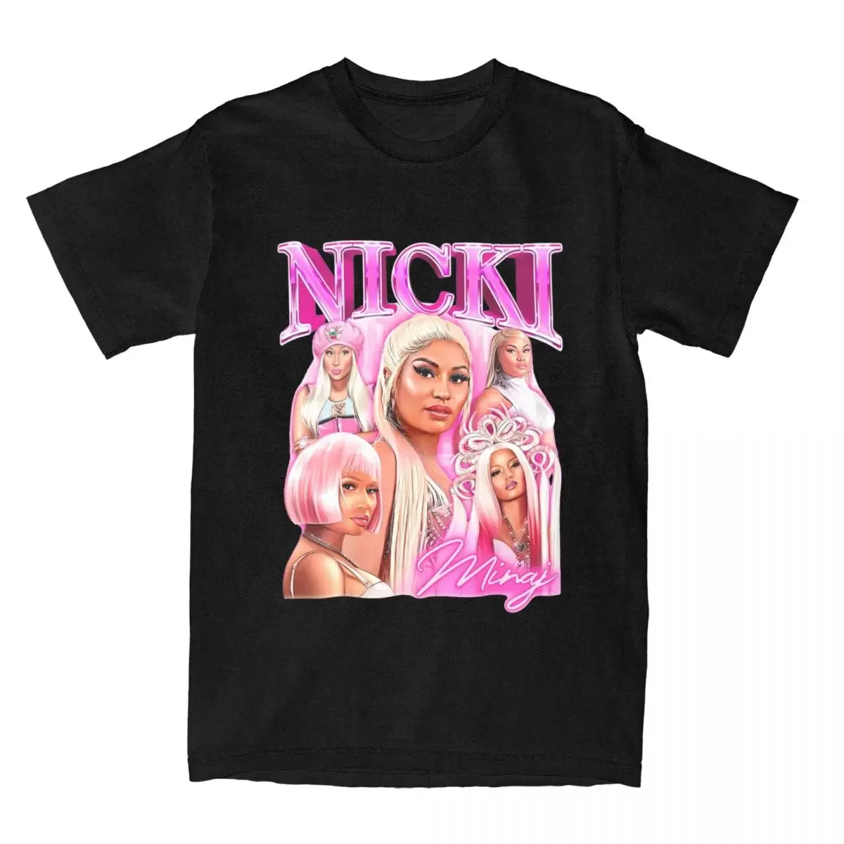 Nicki Minaj Queen Of Rap In Gag City Unisex T-shirts for Man Woman Short Summer Tees Casual Cotton  Couple's Cloths