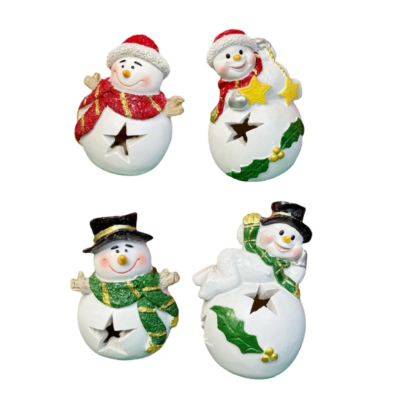 Christmas Creative Little Night Light Multifunction Snowman Decoration for Home