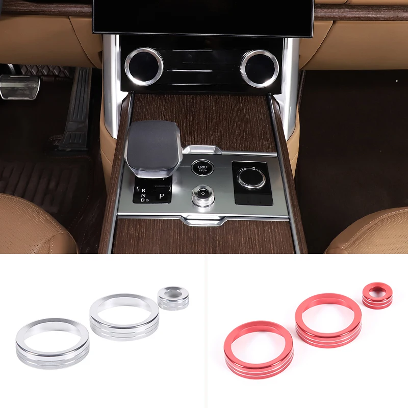 

Aluminum Alloy Car Air Conditioning Knob Ring Cover Decorate Fit For Land Rover Range Rover Sport Vogue 2023 Interior Accessorie