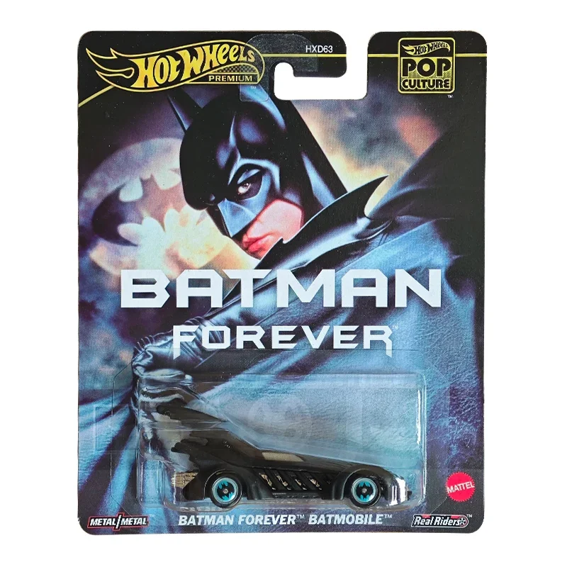 Official Hot Wheels Premium Car Pop Culture Boy Toy Batman Forever Batmobile Porsche 911 F/A-18E Super Hornet Action Comics Gift