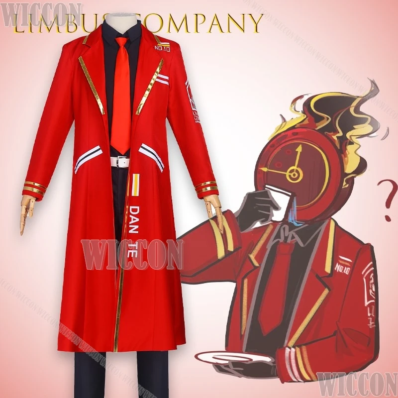 

Dante Limbus Cosplay Costume Company Long Uniform Outfit Anime Game Character Halloween Party Cos Dress Game Christmas Cosplay