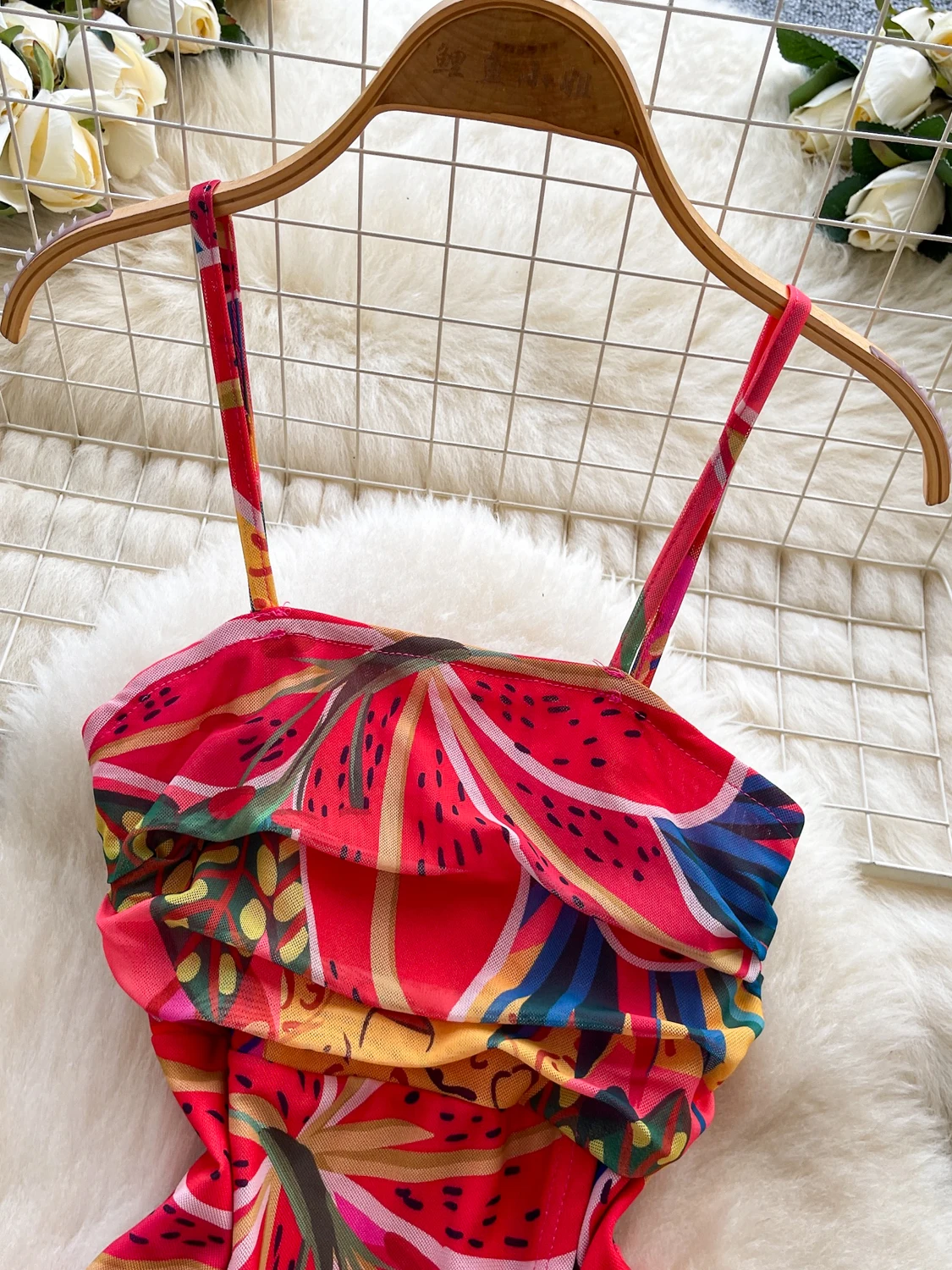 Dopne Hot Girl Stampa Crop Top Donna Slim Fit Asimmetrico Chic Bellissimo Puro Desiderio Gilet alla moda Estate Faion Donna...