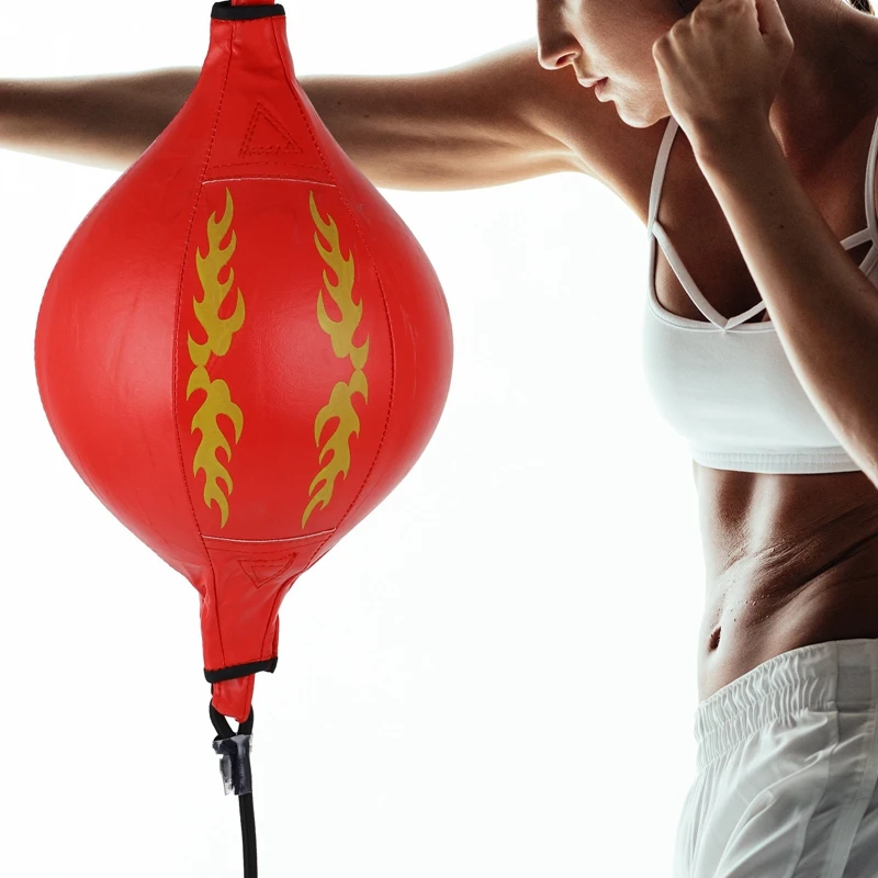 1Pcs Punching Bag Ball Double End Speed Bag Boxing Bag For Reaction Agility And Hand Eye Coordination Training