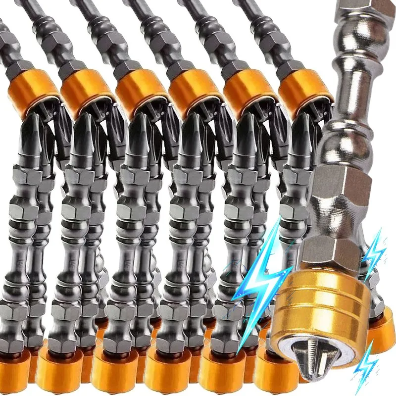 

1/10pcs Magnetic Screwdriver Phillips Head Bit Double Head Screws Plasterboard Drywall Positioning Cross Hand Electric Drills