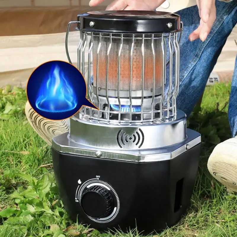 

Portable Outdoor Heater Windproof Camping Warmer for Ice Fishing Tent Garage Survival Emergency Heating Equipment Gear