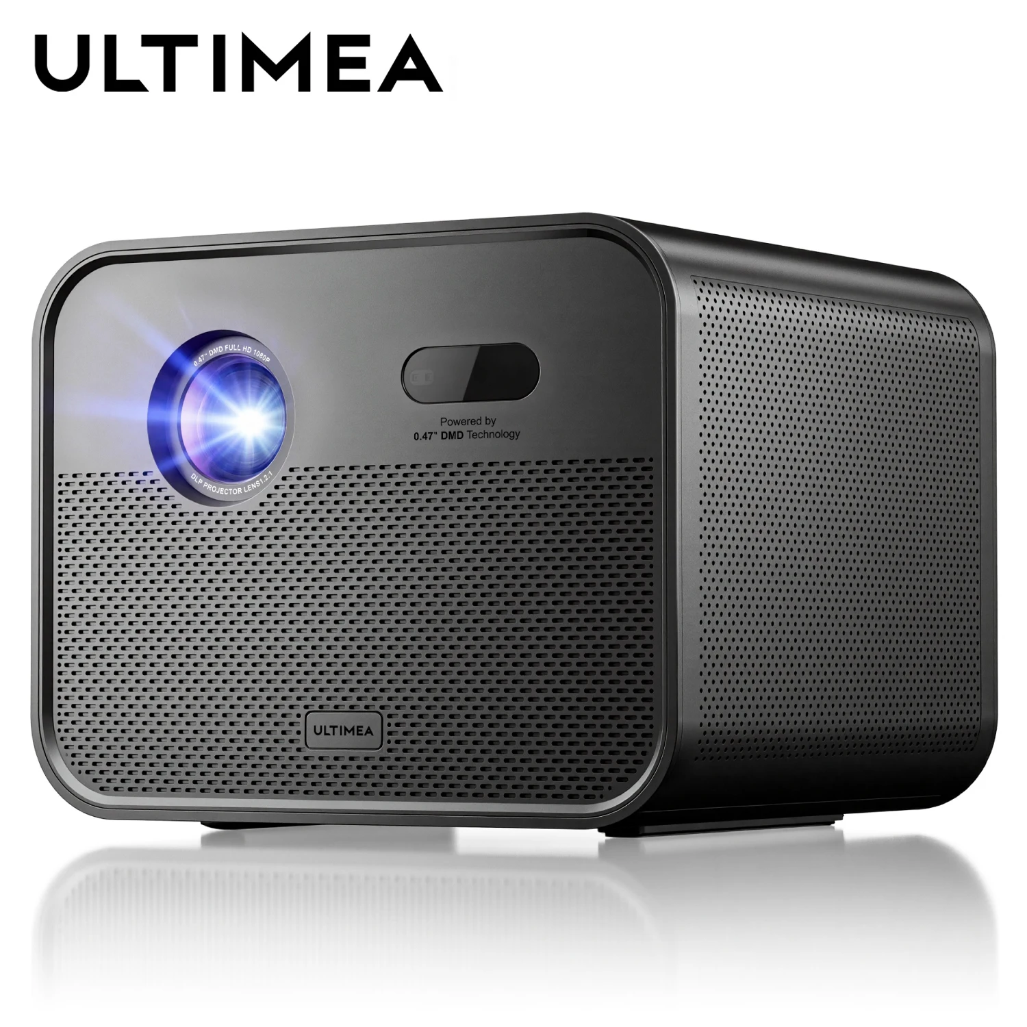 

ULTIMEA 1800 ANSI Lumen DLP Projector, 4K Decoding, 1080P, HDR10+/HLG, Google TV, 3D, MEMC, Autofocus & 6D Keystone, Dolby Audio